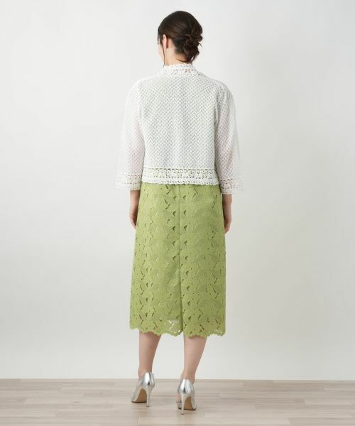 Leilian / レリアン カーディガン・ボレロ | かぎ編みレースカーディガン【Leilian WHITE LABEL】 | 詳細9