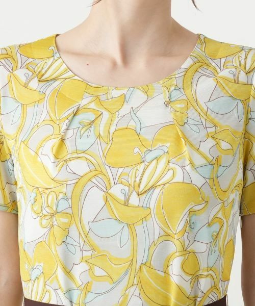 Leilian / レリアン ドレス | フラワープリントフレアワンピース【Leilian WHITE LABEL】 | 詳細11