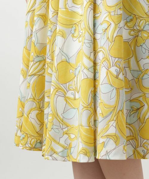 Leilian / レリアン ドレス | フラワープリントフレアワンピース【Leilian WHITE LABEL】 | 詳細16