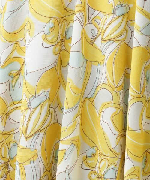 Leilian / レリアン ドレス | フラワープリントフレアワンピース【Leilian WHITE LABEL】 | 詳細17