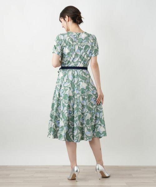 Leilian / レリアン ドレス | フラワープリントフレアワンピース【Leilian WHITE LABEL】 | 詳細3