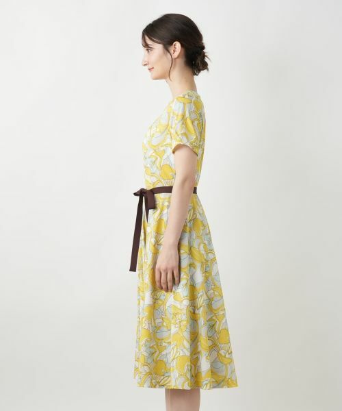 Leilian / レリアン ドレス | フラワープリントフレアワンピース【Leilian WHITE LABEL】 | 詳細9