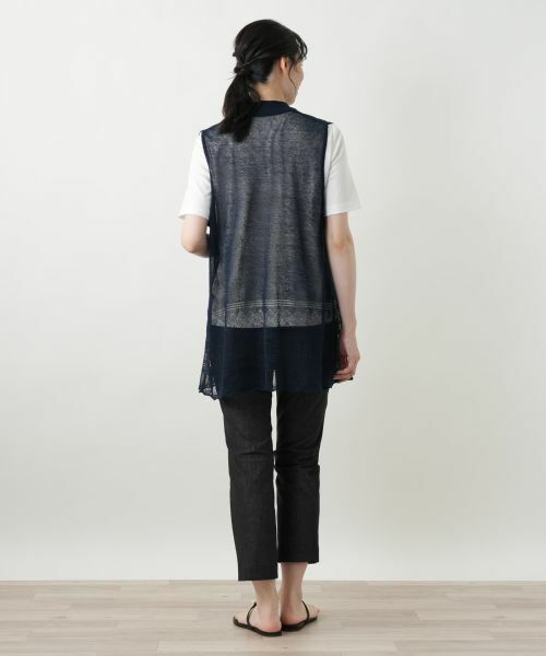 Leilian / レリアン テーラードジャケット | シアーフレアベスト【Leilian WHITE LABEL】 | 詳細3