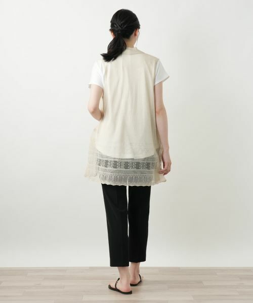 Leilian / レリアン テーラードジャケット | シアーフレアベスト【Leilian WHITE LABEL】 | 詳細9