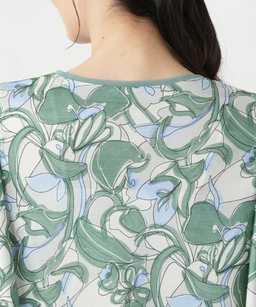 Leilian / レリアン カットソー | プリントフレアスリーブカットソー【Leilian WHITE LABEL】 | 詳細11