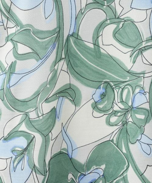 Leilian / レリアン カットソー | プリントフレアスリーブカットソー【Leilian WHITE LABEL】 | 詳細14