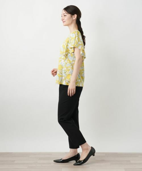 Leilian / レリアン カットソー | プリントフレアスリーブカットソー【Leilian WHITE LABEL】 | 詳細2