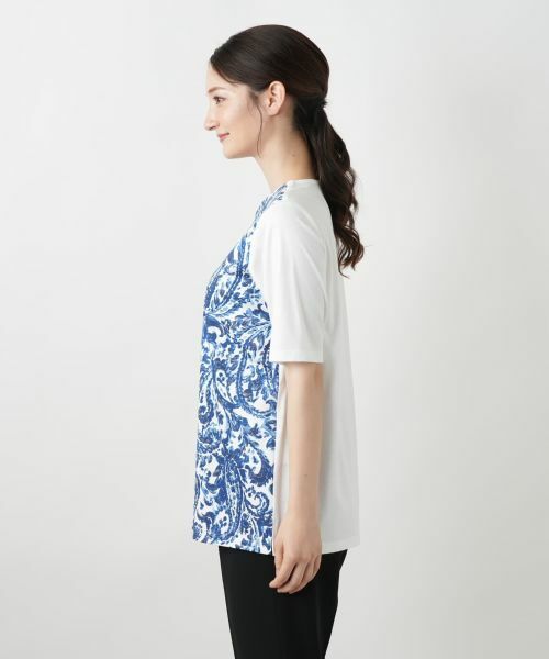 Leilian / レリアン カットソー | ペイズリー柄プリントカットソー【Leilian WHITE LABEL】 | 詳細11
