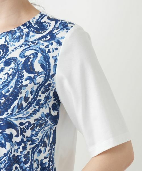 Leilian / レリアン カットソー | ペイズリー柄プリントカットソー【Leilian WHITE LABEL】 | 詳細15