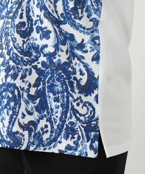Leilian / レリアン カットソー | ペイズリー柄プリントカットソー【Leilian WHITE LABEL】 | 詳細16