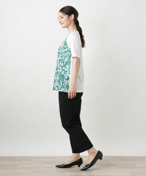 Leilian / レリアン カットソー | ペイズリー柄プリントカットソー【Leilian WHITE LABEL】 | 詳細2