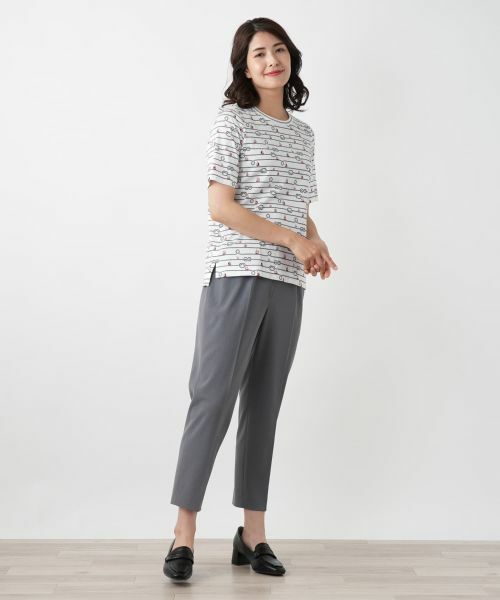 Leilian / レリアン カットソー | プリントTシャツ【Leilian WHITE LABEL】 | 詳細1