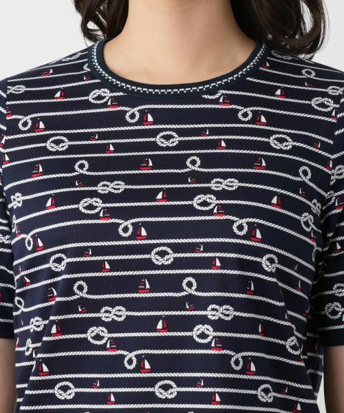 Leilian / レリアン カットソー | プリントTシャツ【Leilian WHITE LABEL】 | 詳細10