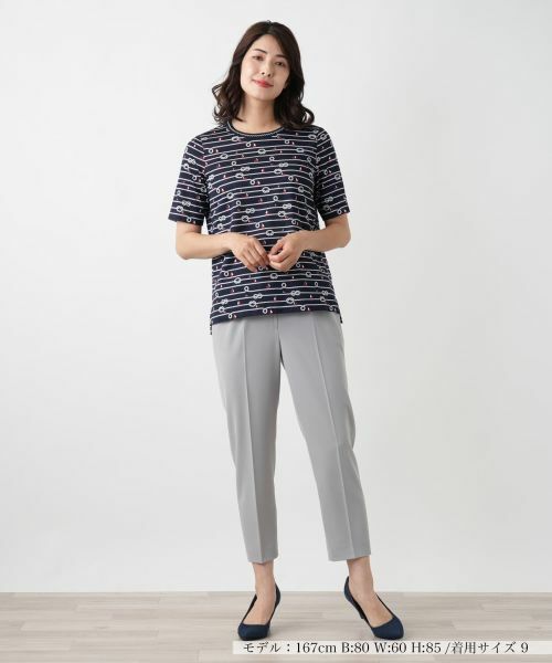 Leilian / レリアン カットソー | プリントTシャツ【Leilian WHITE LABEL】 | 詳細4