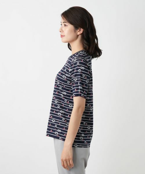 Leilian / レリアン カットソー | プリントTシャツ【Leilian WHITE LABEL】 | 詳細8