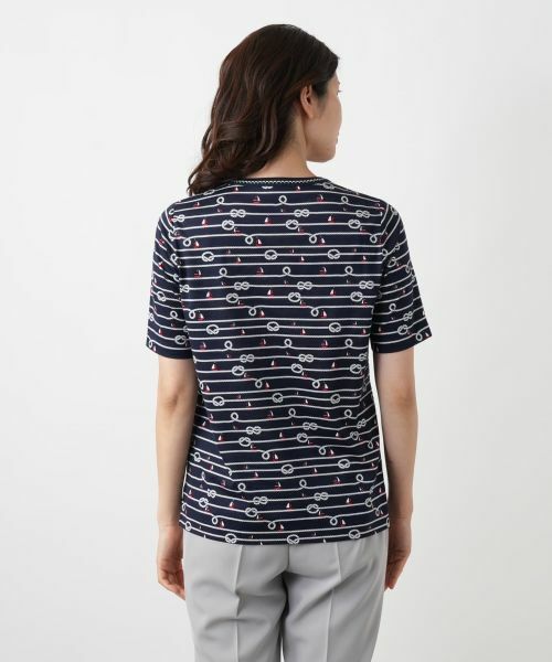 Leilian / レリアン カットソー | プリントTシャツ【Leilian WHITE LABEL】 | 詳細9