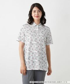 Leilian / レリアン ポロシャツ | プリントポロシャツ【Leilian WHITE LABEL】