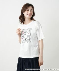 Leilian / レリアン カットソー | スパンコール刺繍Tシャツ【Leilian WHITE LABEL】
