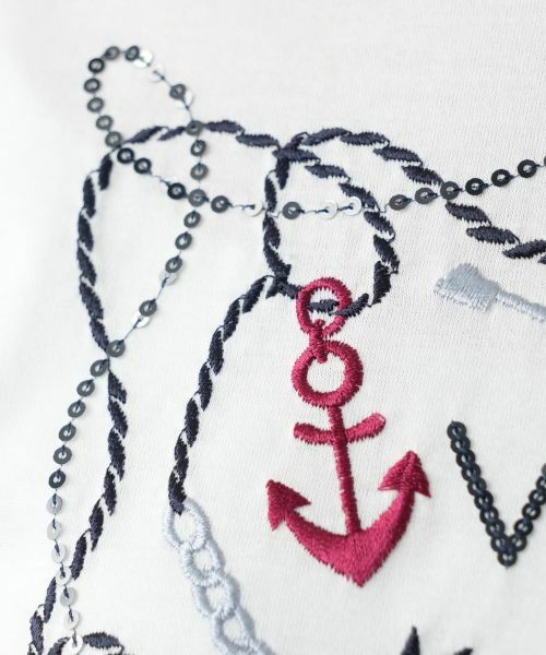 Leilian / レリアン カットソー | スパンコール刺繍Tシャツ【Leilian WHITE LABEL】 | 詳細15