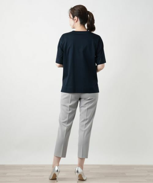 Leilian / レリアン カットソー | スパンコール刺繍Tシャツ【Leilian WHITE LABEL】 | 詳細3