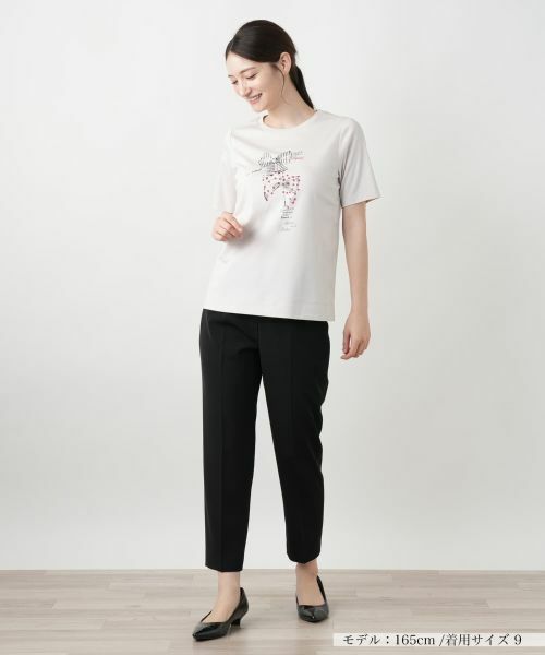 Leilian / レリアン Tシャツ | リボンモチーフプリントTシャツ【Leilian WHITE LABEL】 | 詳細10