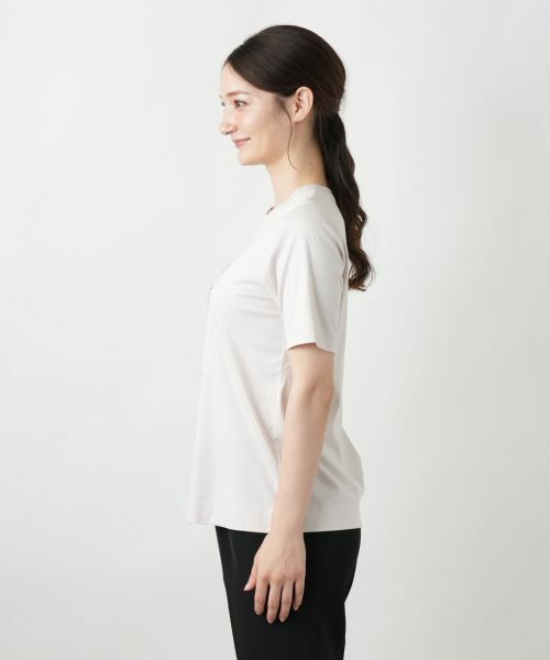 Leilian / レリアン Tシャツ | リボンモチーフプリントTシャツ【Leilian WHITE LABEL】 | 詳細14