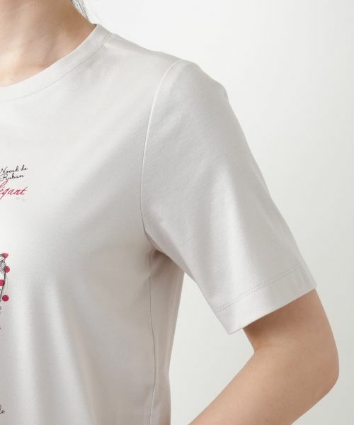 Leilian / レリアン Tシャツ | リボンモチーフプリントTシャツ【Leilian WHITE LABEL】 | 詳細18