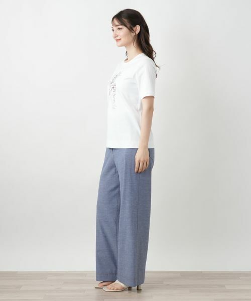 Leilian / レリアン Tシャツ | リボンモチーフプリントTシャツ【Leilian WHITE LABEL】 | 詳細8