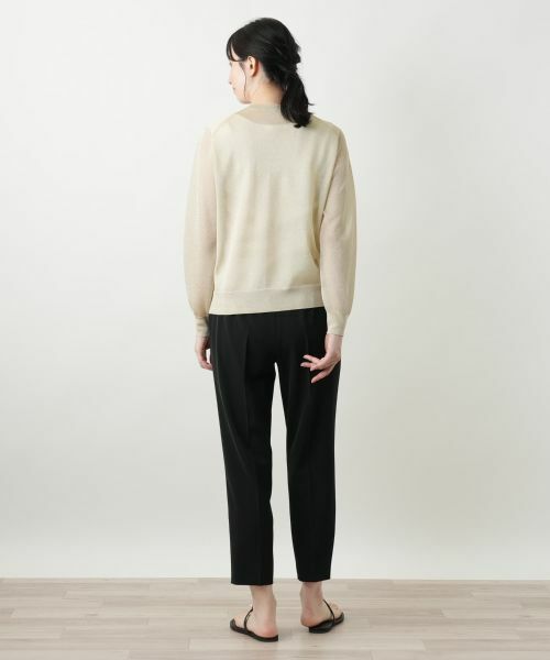 Leilian / レリアン カーディガン・ボレロ | ラメクルーネックカーディガン【Leilian WHITE LABEL】 | 詳細3