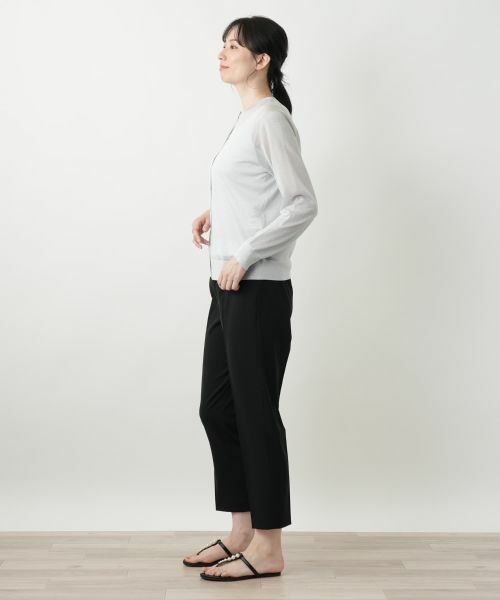 Leilian / レリアン カーディガン・ボレロ | ラメクルーネックカーディガン【Leilian WHITE LABEL】 | 詳細5