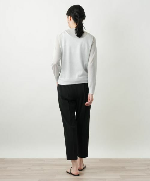 Leilian / レリアン カーディガン・ボレロ | ラメクルーネックカーディガン【Leilian WHITE LABEL】 | 詳細6