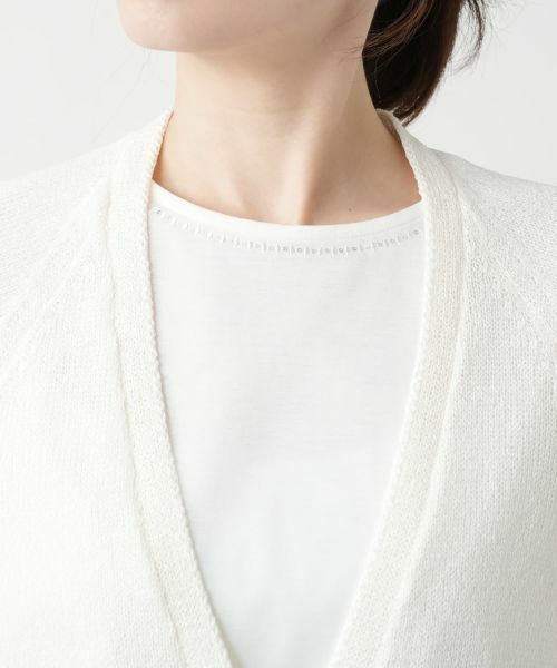 Leilian / レリアン カーディガン・ボレロ | Vネックカーディガン【Leilian WHITE LABEL】 | 詳細13