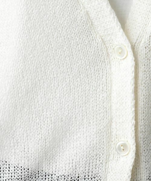 Leilian / レリアン カーディガン・ボレロ | Vネックカーディガン【Leilian WHITE LABEL】 | 詳細18