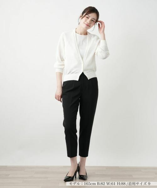 Leilian / レリアン カーディガン・ボレロ | Vネックカーディガン【Leilian WHITE LABEL】 | 詳細7