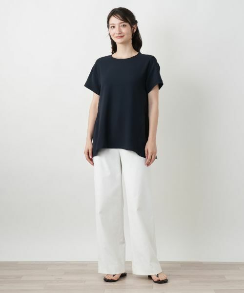 Leilian / レリアン カットソー | バックギャザー切替カットソー【Leilian WHITE LABEL】 | 詳細1