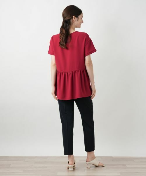 Leilian / レリアン カットソー | バックギャザー切替カットソー【Leilian WHITE LABEL】 | 詳細12