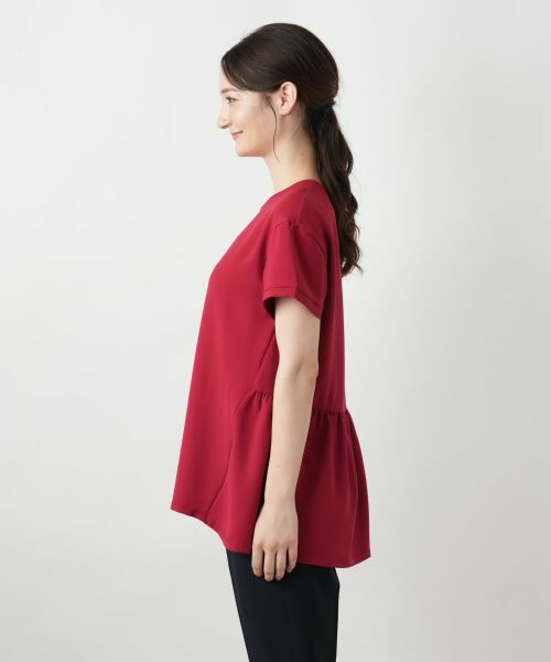 Leilian / レリアン カットソー | バックギャザー切替カットソー【Leilian WHITE LABEL】 | 詳細14