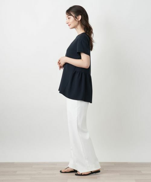 Leilian / レリアン カットソー | バックギャザー切替カットソー【Leilian WHITE LABEL】 | 詳細2