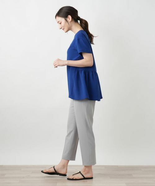 Leilian / レリアン カットソー | バックギャザー切替カットソー【Leilian WHITE LABEL】 | 詳細5