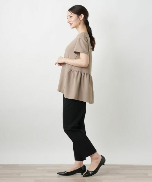 Leilian / レリアン カットソー | バックギャザー切替カットソー【Leilian WHITE LABEL】 | 詳細8