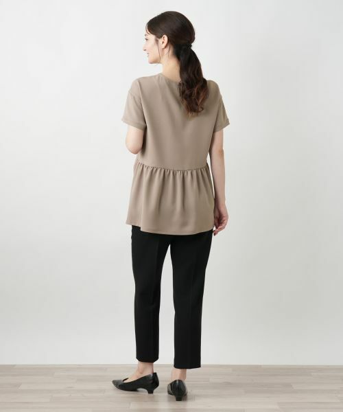 Leilian / レリアン カットソー | バックギャザー切替カットソー【Leilian WHITE LABEL】 | 詳細9