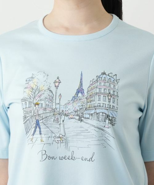 Leilian / レリアン Tシャツ | プリントカットソー【Leilian WHITE LABEL】 | 詳細11