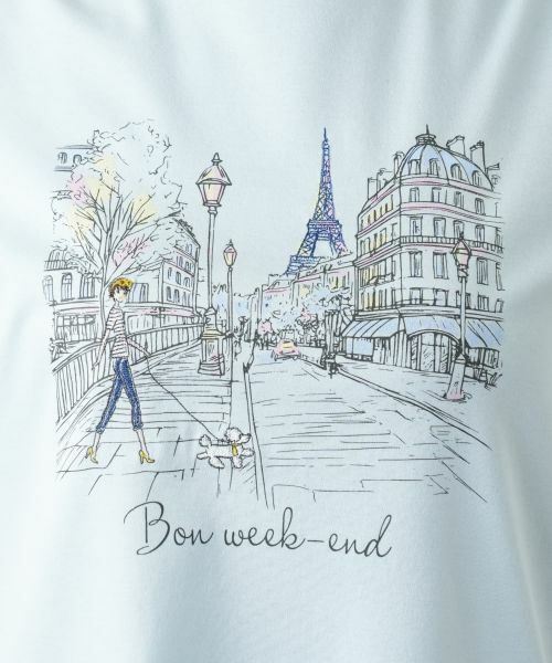 Leilian / レリアン Tシャツ | プリントカットソー【Leilian WHITE LABEL】 | 詳細15