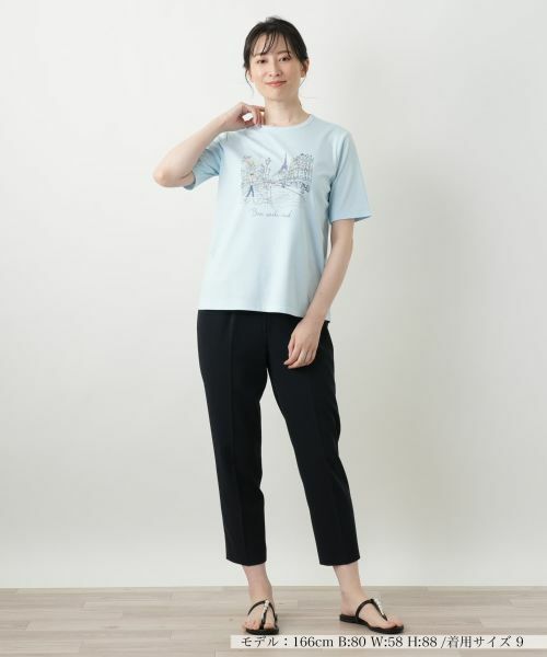 Leilian / レリアン Tシャツ | プリントカットソー【Leilian WHITE LABEL】 | 詳細5