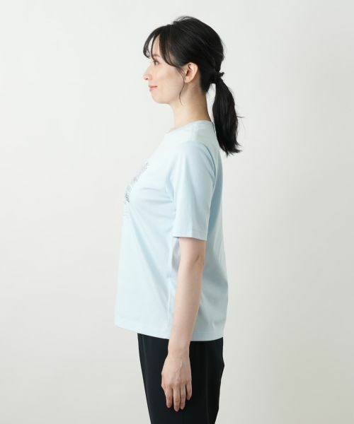 Leilian / レリアン Tシャツ | プリントカットソー【Leilian WHITE LABEL】 | 詳細9