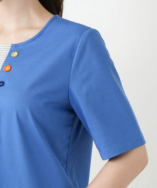 Leilian / レリアン カットソー | ボタン刺繍Tシャツ【Leilian WHITE LABEL】 | 詳細12