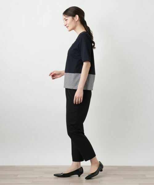 Leilian / レリアン カットソー | ボタン刺繍Tシャツ【Leilian WHITE LABEL】 | 詳細2