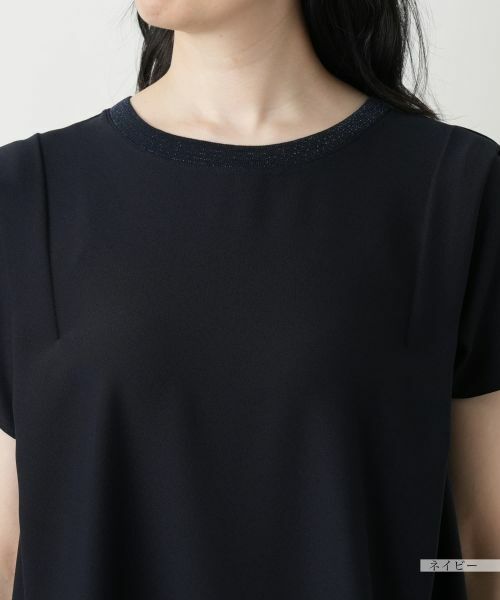 Leilian / レリアン カットソー | ラメクルーネックカットソー【Leilian WHITE LABEL】 | 詳細10