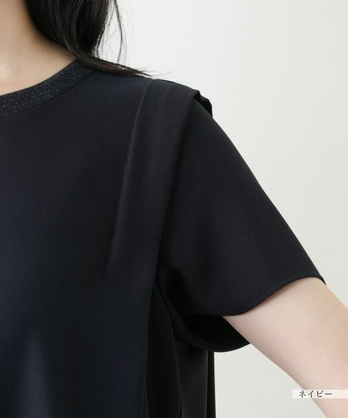 Leilian / レリアン カットソー | ラメクルーネックカットソー【Leilian WHITE LABEL】 | 詳細12