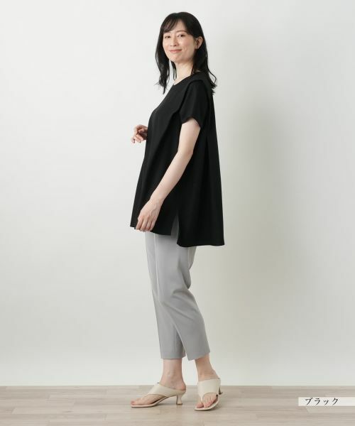 Leilian / レリアン カットソー | ラメクルーネックカットソー【Leilian WHITE LABEL】 | 詳細2